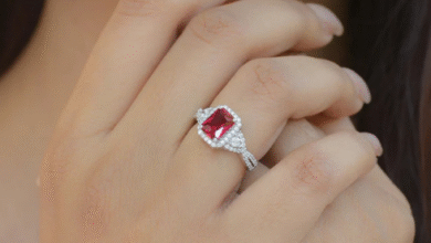 ruby engagement ring
