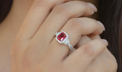 ruby engagement ring