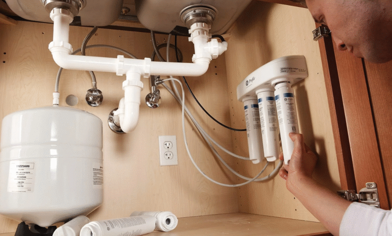 point-of-use water cooler installation