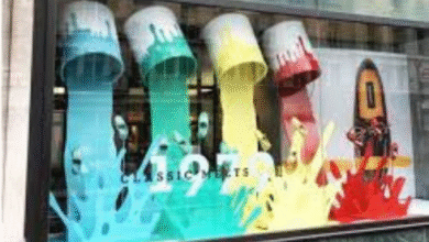 storefront window advertising 