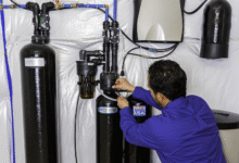 water softener water level