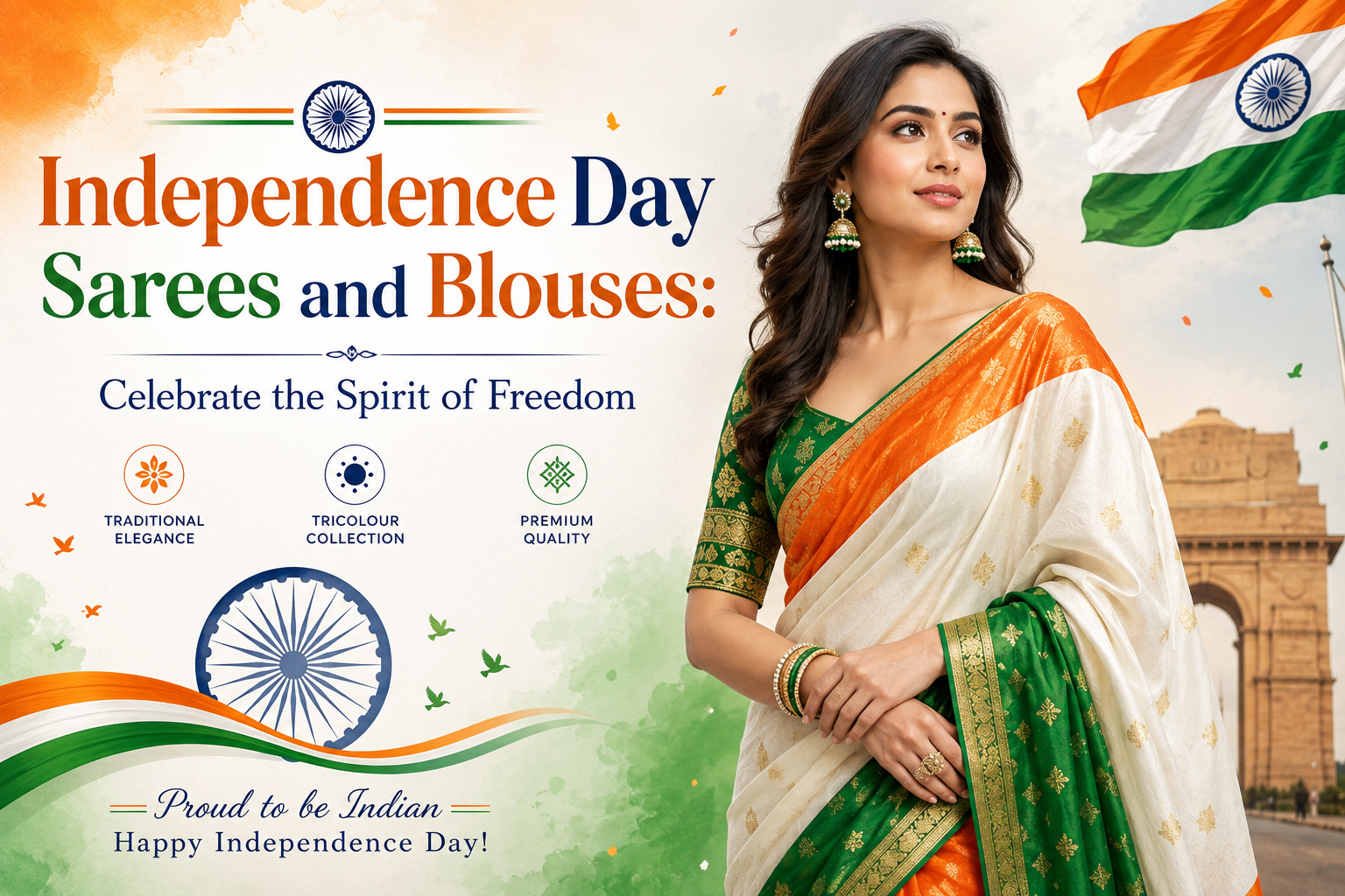 Independence Day Sarees and Blouses: Celebrate the Spirit of Freedom